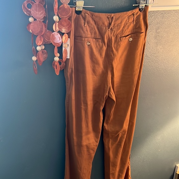 NWT 🤎 Maeve Anthropologie Relaxed Wide Leg Trousers - Picture 9 of 12